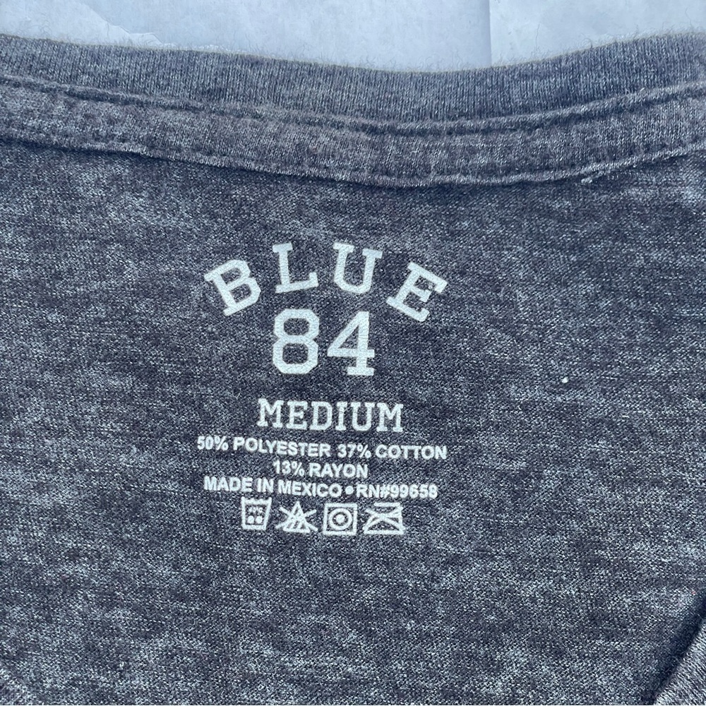 Blue 84 Charcoal gray French Quarter T-shirt size medium - Picture 2 of 6